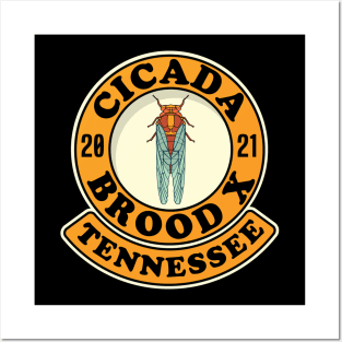 Cicada 2021 Brood X Tennessee TN Posters and Art